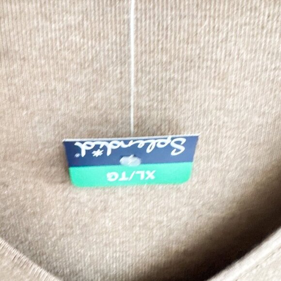 Splendid  V Neck Light Beige Knit Top XL - Picture 7 of 7